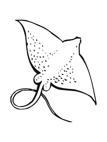 Skate Fish Coloring Page